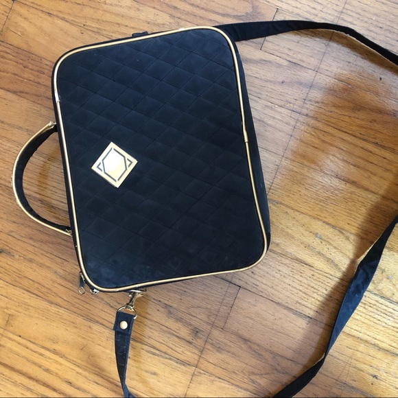 Bags Vintage Amway Black Purse Wh Gold Details Poshmark